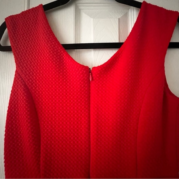 Anthropologie Maeve Quilted Red button front midi dress preppy equestrian - Picture 9 of 15